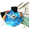 Balansa Slackline - Napredni slackline set 33m dolg in 3,5cm širok, moder